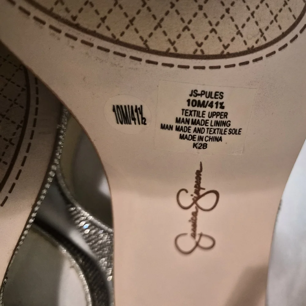 Elegant Silver Women's Heels
